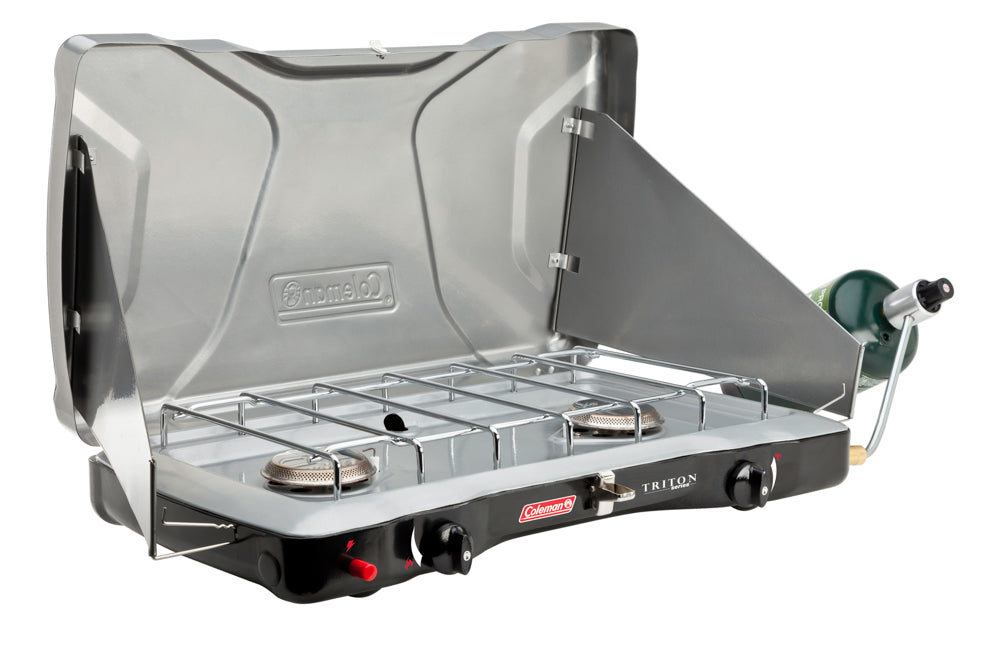 Triton™ 2 Burner Stove, PerfectHeat Technology, 22000 BTUs, Wind Guards, Durable, Rust Resistant
