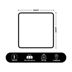 Coleman 4P Silver Series Evo Instant Up Tent, Weathertec