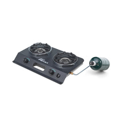 PEAK1™ 2-Burner Camping Stove, Portable, Even Cooking, Wind Protection, 20000 BTUs, Durable
