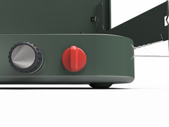 Cascade™ 222 2-Burner Camping Stove, 22000 BTUs, Portable, Easy to Clean, Improved Control, Wind Guards