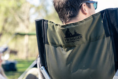 Swagger Aluminium Sling Chair, Durable, Lightweight, Ergonomic Armrests, Shoulder Strap, Carry Bag