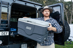 Extreme Cooler 44L Grey Chest Style cooler with Heavy Duty Carry Handles