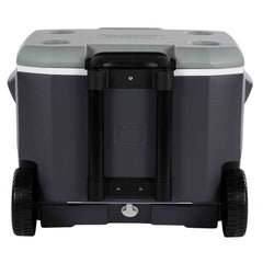 Extreme Daintree Cooler 57L Grey with Heavy Duty Wheels Retractable Towing Handle and Side Carry Handles