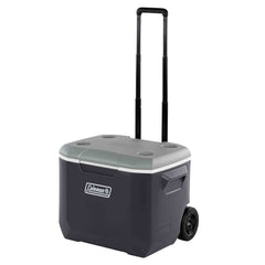 Extreme Daintree Cooler 57L Grey with Heavy Duty Wheels Retractable Towing Handle and Side Carry Handles