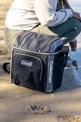 30 Can Templock Insulation Zipped Pocket Soft Cooler Bag with Carry Strap