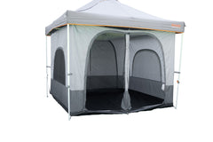 3m Gazebo Inner Tent, Waterproof, Large Double D Zippered Doors, Pegs and Carry Bag - UNIVERSAL FITS MOST GAZEBOS