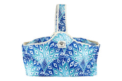 Peacock Paradise Insulated Daytripper Cooler Bag, Full Zip-Around, Sewn in Handles, Folds Flat