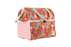 Retro Summer Premium Insulated Picnic Cooler Bag, Carry Handles, 2 Separate Compartments, Holds 24+ Cans