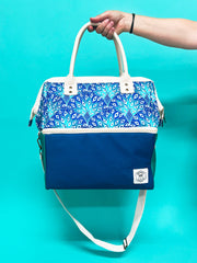 Peacock Paradise Premium Insulated Picnic Cooler Bag, Carry Handles, 2 Separate Compartments, Holds 24+ Cans