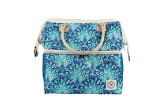 Peacock Paradise Premium Insulated Picnic Cooler Bag, Carry Handles, 2 Separate Compartments, Holds 24+ Cans