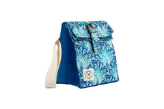 Peacock Paradise Insulated Lunch Bag, Removable Shoulder Strap, Metal Buckle