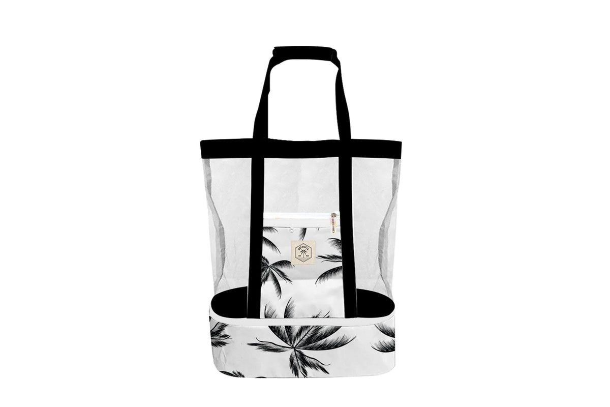 Havana 2 in 1 Insulated Beach Cooler Bag, 2 Compartments, Mesh Top, Zipped Pocket