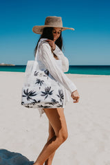 Havana 2 in 1 Insulated Beach Cooler Bag, 2 Compartments, Mesh Top, Zipped Pocket