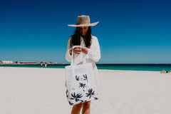 Havana 2 in 1 Insulated Beach Cooler Bag, 2 Compartments, Mesh Top, Zipped Pocket