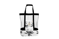 Havana 2 in 1 Insulated Beach Cooler Bag, 2 Compartments, Mesh Top, Zipped Pocket