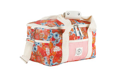 Retro Summer 15 Can Deluxe Cooler Bag, Insulated Lining, Removable Shoulder Strap, Storage Pocket