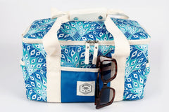 Peacock Paradise 15 Can Deluxe Cooler Bag, Insulated Lining, Removable Shoulder Strap, Storage Pocket