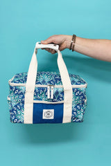 Peacock Paradise 15 Can Deluxe Cooler Bag, Insulated Lining, Removable Shoulder Strap, Storage Pocket