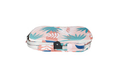 Blush Palm Insulated Market Cooler Bag, Aluminium Frame, Fully Zipped, Collapsible