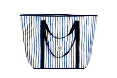 Mediterranean Jumbo Shopping Tote Beach Bag, Dual Handle, Waterproof & Lightweight