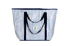 Mediterranean Jumbo Shopping Tote Beach Bag, Dual Handle, Waterproof & Lightweight