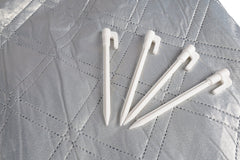 Blush Palm Premium Picnic Mat Blanket, 2x2m, Waterproof Base, Carry Strap, Storage Pocket, 4 Ground Pegs