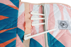 Blush Palm Premium Picnic Mat Blanket, 2x2m, Waterproof Base, Carry Strap, Storage Pocket, 4 Ground Pegs