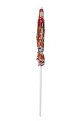 Retro Summer 1.6m Beach Umbrella with Carry Bag, Shoulder Strap