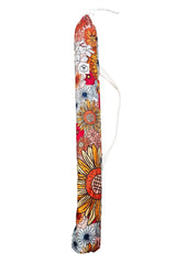 Retro Summer 1.6m Beach Umbrella with Carry Bag, Shoulder Strap