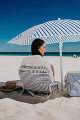 Mediterranean 1.6m Beach Umbrella with Carry Bag, Shoulder Strap