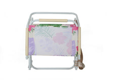 Hawaiian Shore Foldable Beach Chair with Carry Strap, Lightweight & Portable, High Back, Powder Coated Frame