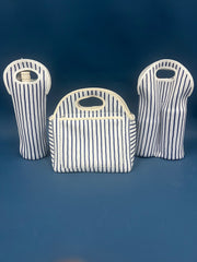 Mediterranean Neoprene Double Bottle Holder Bag