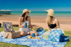 Peacock Paradise Neoprene Lunch Bag with Shoulder Strap