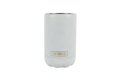 Dove White Insulated Double Wall Stainless Steel Regular Bottle & Can Cooler - Suits 375ml