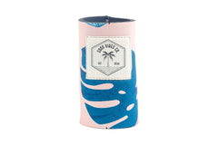 Blush Palm Skinny Neoprene Can & Stubby Holder - Suits Seltzer Style Cans