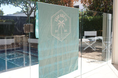 Ocean Tide 160cm Microfibre Beach Towel with Storage Bag , Sand-Resistant, Eco Friendly, Double Sided