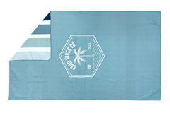 Ocean Tide 160cm Microfibre Beach Towel with Storage Bag , Sand-Resistant, Eco Friendly, Double Sided