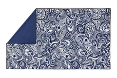 Tahitian Blue 160cm Microfibre Beach Towel with Storage Bag , Sand-Resistant, Eco Friendly, Double Sided