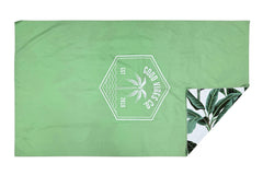 Botanical 160cm Microfibre Beach Towel with Storage Bag , Sand-Resistant, Eco Friendly, Double Sided