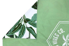 Botanical 160cm Microfibre Beach Towel with Storage Bag , Sand-Resistant, Eco Friendly, Double Sided