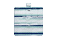 Ocean Tide Premium Picnic Mat Blanket, 2x2m, Waterproof Base, Carry Strap, Storage Pocket, 4 Ground Pegs