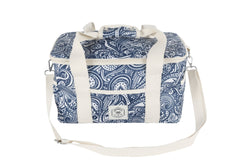 Tahitian Blue 15 Can Deluxe Cooler Bag, Insulated Lining, Removable Shoulder Strap, Storage Pocket