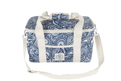 Tahitian Blue 15 Can Deluxe Cooler Bag, Insulated Lining, Removable Shoulder Strap, Storage Pocket