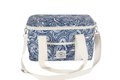 Tahitian Blue 15 Can Deluxe Cooler Bag, Insulated Lining, Removable Shoulder Strap, Storage Pocket