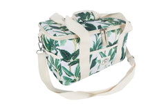 Botanical 15 Can Deluxe Cooler Bag, Insulated Lining, Removable Shoulder Strap, Storage Pocket