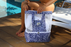 Tahitian Blue Beach Cooler 2 In 1 Bag