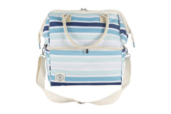 Ocean Tide Premium Insulated Picnic Cooler Bag, Carry Handles, 2 Separate Compartments, Holds 24+ Cans