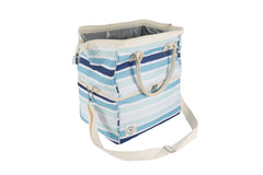 Ocean Tide Premium Insulated Picnic Cooler Bag, Carry Handles, 2 Separate Compartments, Holds 24+ Cans