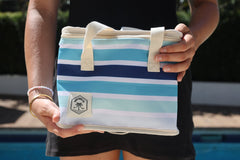 Ocean Tide Premium Insulated Lunch Bag, Carry Handles, Zippered Closure