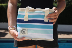 Ocean Tide Premium Insulated Lunch Bag, Carry Handles, Zippered Closure